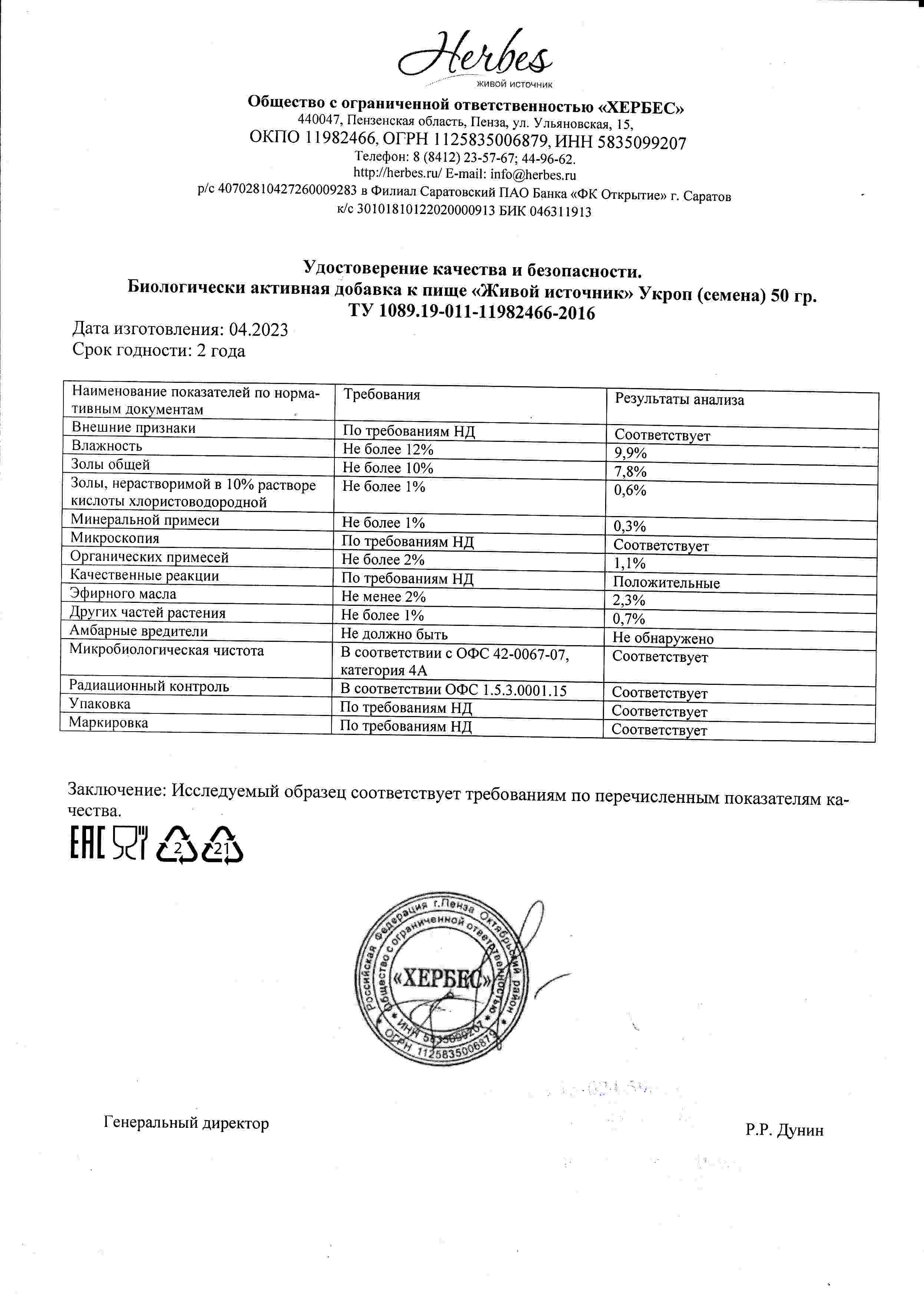 Паспорт №042023